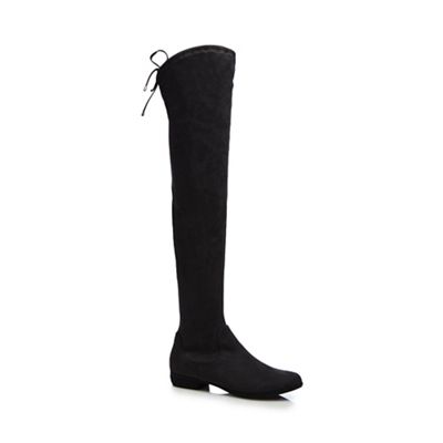 Red Herring Black over the knee boots
